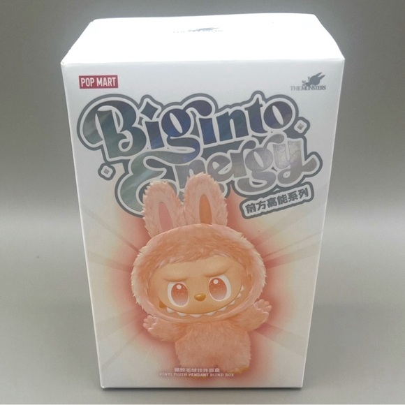Authentic Pop Mart LABUBU Big Into Energy HAPPINESS Plush Blind Box Sealed NEW - Picture 2 of 7